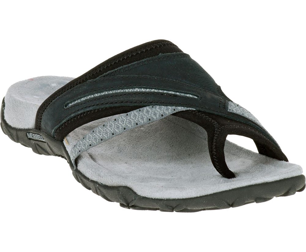 Sandalias Mujer - Merrell Terran Post Ii - Blancas/Negras - YCLI-46928